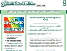 Tablet Screenshot of moneyletter.com