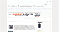 Desktop Screenshot of moneyletter.de